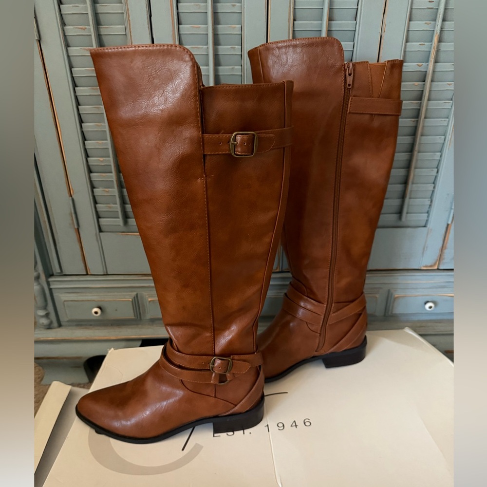 New Cato Women's Tall Riding Boots - Brown 8 Anthropologie